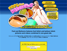 Tablet Screenshot of feetandballoons.com